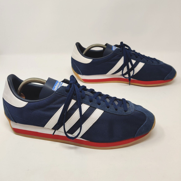 Adidas Country OG Sneakers Shoes Mens 10.5 Blue White Red EE5744 Retro Rare